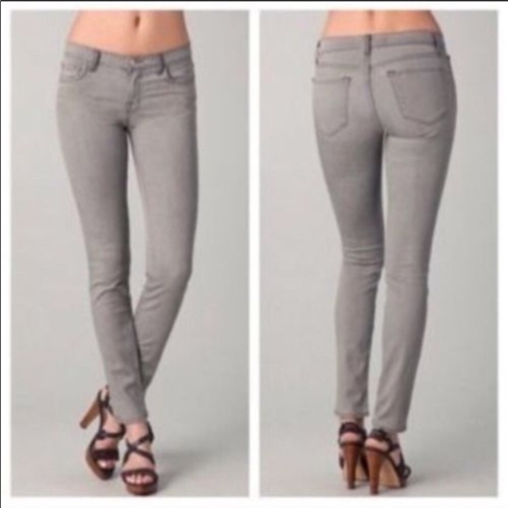 J Brand Low Slim Fit Grey Jean Great Condition